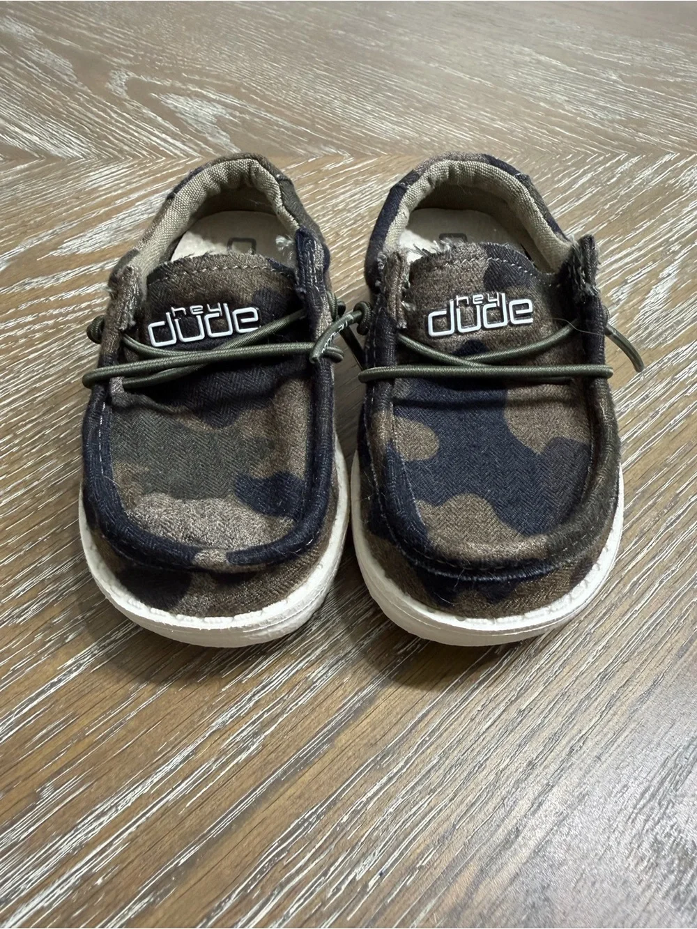 Hey Dude Wally Linen Shoes (Size 6T)